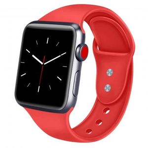 BStrap Soft Silicone remienok na Apple Watch 42/44/45mm, Red (SAP008C18) vyobraziť