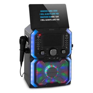 Auna Rockstar Plus, karaoke systém, karaoke zariadenie, bluetooth, USB, CD, LED šou, cinch vyobraziť