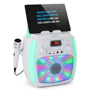 Auna StarMaker Plus, karaoke systém, karaoke zariadenie, bluetooth, USB, CD, LED šou, cinch vyobraziť
