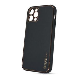 Puzdro Leather TPU iPhone 12 Pro (6.1) - čierne vyobraziť