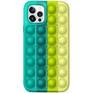 MG Pop It silikónový kryt na iPhone 11 Pro Max, zelený/žltý vyobraziť