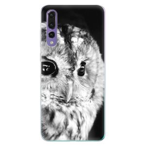 Odolné silikónové puzdro iSaprio - BW Owl - Huawei P20 Pro vyobraziť