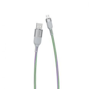 Dudao L9X Flowing Light kábel USB / Micro USB 5A 1m, sivý (L9XM) vyobraziť