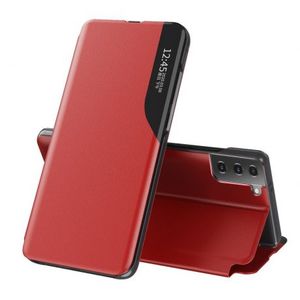 MG Eco Leather View knižkové puzdro na Samsung Galaxy S21 Plus 5G, červené vyobraziť