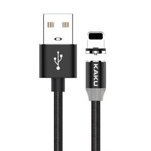 KAKU Magnetic kábel USB / Lightning 3A 1m, čierny (KSC-306) vyobraziť