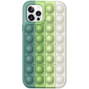 MG Pop It silikónový kryt na iPhone 12 Pro Max, zelený/biely vyobraziť