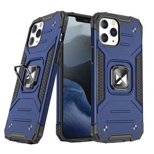 MG Ring Armor plastový kryt na iPhone 13 Pro, modrý vyobraziť