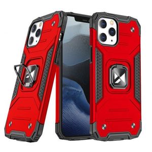 MG Ring Armor plastový kryt na iPhone 13 Pro Max, červený vyobraziť