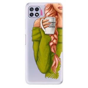 Odolné silikónové puzdro iSaprio - My Coffe and Redhead Girl - Samsung Galaxy A22 5G vyobraziť