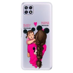 Odolné silikónové puzdro iSaprio - Mama Mouse Brunette and Girl - Samsung Galaxy A22 5G vyobraziť