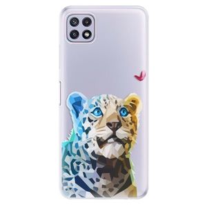 Odolné silikónové puzdro iSaprio - Leopard With Butterfly - Samsung Galaxy A22 5G vyobraziť