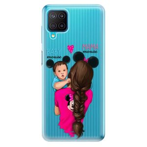 Odolné silikónové puzdro iSaprio - Mama Mouse Brunette and Boy - Samsung Galaxy M12 vyobraziť