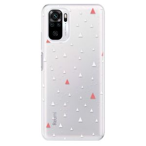 Odolné silikónové puzdro iSaprio - Abstract Triangles 02 - white - Xiaomi Redmi Note 10 / Note 10S vyobraziť