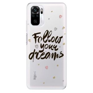 Odolné silikónové puzdro iSaprio - Follow Your Dreams - black - Xiaomi Redmi Note 10 / Note 10S vyobraziť