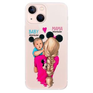 Odolné silikónové puzdro iSaprio - Mama Mouse Blonde and Boy - iPhone 13 mini vyobraziť