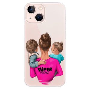 Odolné silikónové puzdro iSaprio - Super Mama - Boy and Girl - iPhone 13 mini vyobraziť