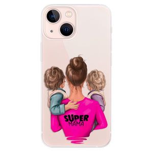 Odolné silikónové puzdro iSaprio - Super Mama - Two Boys - iPhone 13 mini vyobraziť