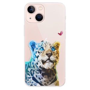 Odolné silikónové puzdro iSaprio - Leopard With Butterfly - iPhone 13 mini vyobraziť