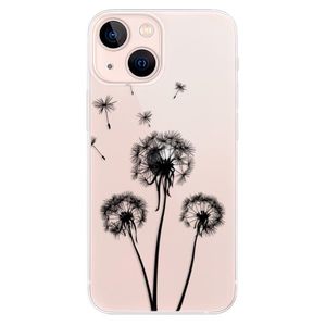 Odolné silikónové puzdro iSaprio - Three Dandelions - black - iPhone 13 mini vyobraziť