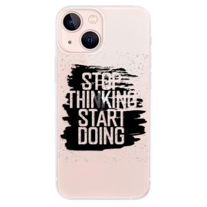 Odolné silikónové puzdro iSaprio - Start Doing - black - iPhone 13 mini vyobraziť