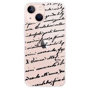 Odolné silikónové puzdro iSaprio - Handwriting 01 - black - iPhone 13 mini vyobraziť
