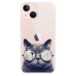 Odolné silikónové puzdro iSaprio - Crazy Cat 01 - iPhone 13 mini vyobraziť