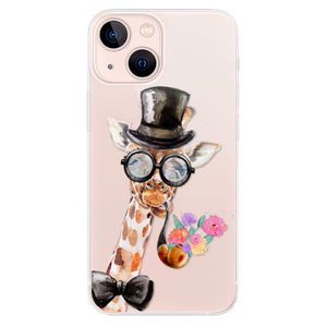 Odolné silikónové puzdro iSaprio - Sir Giraffe - iPhone 13 mini vyobraziť