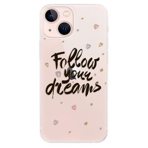 Odolné silikónové puzdro iSaprio - Follow Your Dreams - black - iPhone 13 mini vyobraziť