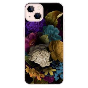 Odolné silikónové puzdro iSaprio - Dark Flowers - iPhone 13 vyobraziť