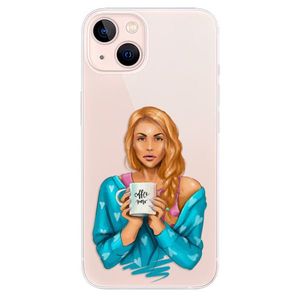 Odolné silikónové puzdro iSaprio - Coffe Now - Redhead - iPhone 13 vyobraziť
