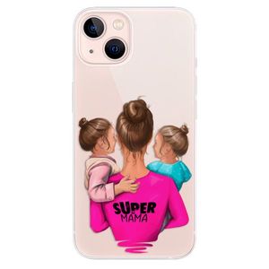 Odolné silikónové puzdro iSaprio - Super Mama - Two Girls - iPhone 13 vyobraziť