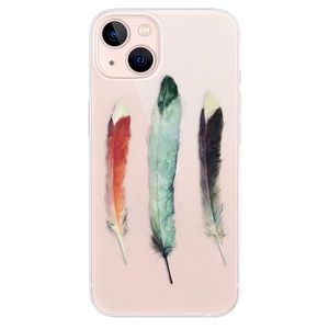 Odolné silikónové puzdro iSaprio - Three Feathers - iPhone 13 vyobraziť