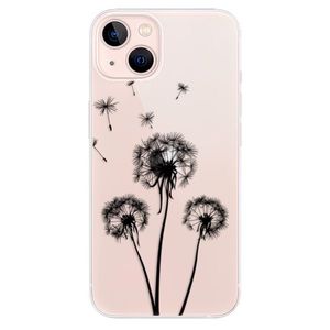 Odolné silikónové puzdro iSaprio - Three Dandelions - black - iPhone 13 vyobraziť