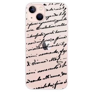 Odolné silikónové puzdro iSaprio - Handwriting 01 - black - iPhone 13 vyobraziť