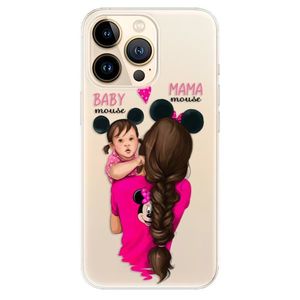 Odolné silikónové puzdro iSaprio - Mama Mouse Brunette and Girl - iPhone 13 Pro vyobraziť