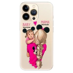 Odolné silikónové puzdro iSaprio - Mama Mouse Blond and Girl - iPhone 13 Pro vyobraziť