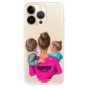 Odolné silikónové puzdro iSaprio - Super Mama - Boy and Girl - iPhone 13 Pro vyobraziť