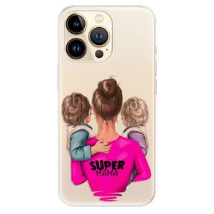 Odolné silikónové puzdro iSaprio - Super Mama - Two Boys - iPhone 13 Pro vyobraziť