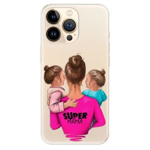 Odolné silikónové puzdro iSaprio - Super Mama - Two Girls - iPhone 13 Pro vyobraziť