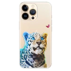 Odolné silikónové puzdro iSaprio - Leopard With Butterfly - iPhone 13 Pro vyobraziť