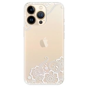 Odolné silikónové puzdro iSaprio - White Lace 02 - iPhone 13 Pro vyobraziť