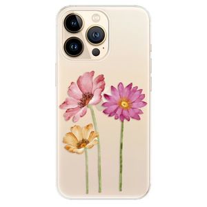 Odolné silikónové puzdro iSaprio - Three Flowers - iPhone 13 Pro vyobraziť
