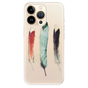 Odolné silikónové puzdro iSaprio - Three Feathers - iPhone 13 Pro vyobraziť