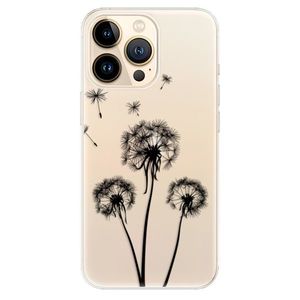 Odolné silikónové puzdro iSaprio - Three Dandelions - black - iPhone 13 Pro vyobraziť