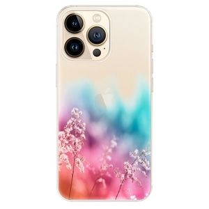 Odolné silikónové puzdro iSaprio - Rainbow Grass - iPhone 13 Pro vyobraziť