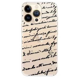 Odolné silikónové puzdro iSaprio - Handwriting 01 - black - iPhone 13 Pro vyobraziť