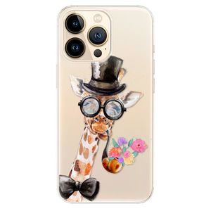Odolné silikónové puzdro iSaprio - Sir Giraffe - iPhone 13 Pro vyobraziť