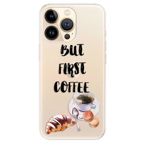 Odolné silikónové puzdro iSaprio - First Coffee - iPhone 13 Pro vyobraziť