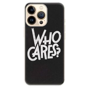 Odolné silikónové puzdro iSaprio - Who Cares - iPhone 13 Pro vyobraziť