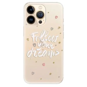 Odolné silikónové puzdro iSaprio - Follow Your Dreams - white - iPhone 13 Pro vyobraziť